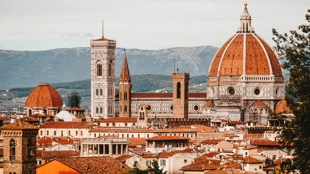 Florence Duomo at the end of the Venice to Florence bike tour
